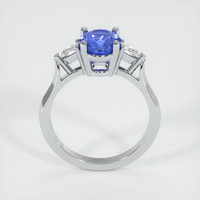 1.61 Ct. Blue Sapphire Ring, 18K White Gold 3
