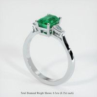 Emerald Ring 1.32 Ct., 18K White Gold Preview