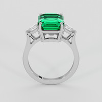 4.51 Ct. Emerald Ring, 18K White Gold 3