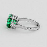 4.51 Ct. Emerald Ring, 18K White Gold 4