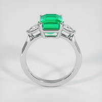 2.55 Ct. Emerald Ring, 18K White Gold 3