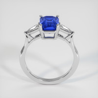 2.60 Ct. Blue Sapphire Ring, 18K White Gold 3
