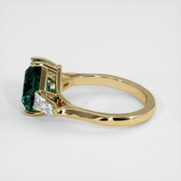 2.53 Ct. Greenish Blue Sapphire Ring, 10K Yellow Gold 4