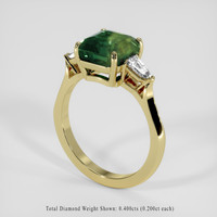 4.86 Ct. Bi Color Sapphire Ring, 14K Yellow Gold 2