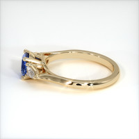 0.62 Ct. Blue Sapphire Ring, 18K Yellow Gold 4