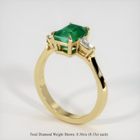 Emerald Ring 1.32 Ct. 18K Yellow Gold Preview