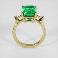 5.28 Ct. Emerald Ring, 18K Yellow Gold 3