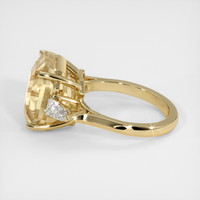 11.02 Ct. Yellow Sapphire Ring, 18K Yellow Gold 4