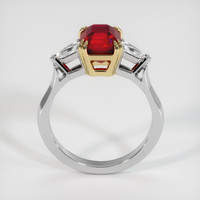 1.55 Ct. Ruby Ring, 14K Yellow & White 3