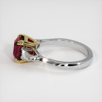 1.55 Ct. Ruby Ring, 14K Yellow & White 4