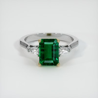 Emerald Ring 3.17 Ct., 18K Yellow White Preview