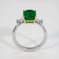 3.79 Ct. Emerald Ring, 18K Yellow & White 3