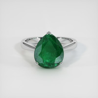 3.85 Ct. Emerald Ring, Platinum 950 1