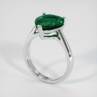 3.85 Ct. Emerald Ring, Platinum 950 2