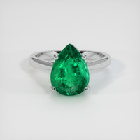 3.31 Ct. Emerald Ring, Platinum 950 1