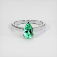 1.20 Ct. Emerald Ring, Platinum 950 1