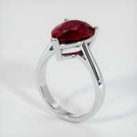 4.03 Ct. Ruby Ring, Platinum 950 2