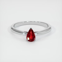 0.43 Ct. Ruby Ring, Platinum 950 1