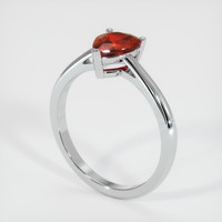 1.18 Ct. Ruby Ring, Platinum 950 2