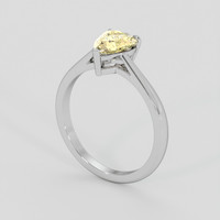 1.45 Ct. Peach Sapphire Ring, Platinum 950 2