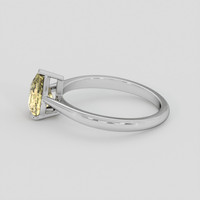 1.45 Ct. Peach Sapphire Ring, Platinum 950 4