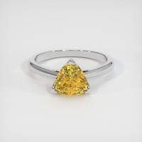 1.84 Ct. Yellow Sapphire Ring, Platinum 950 1