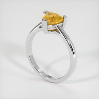 1.84 Ct. Yellow Sapphire Ring, Platinum 950 2