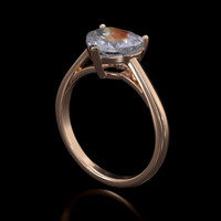 2.00 Ct. Gemstone Ring, 14K Rose Gold 2