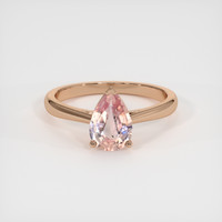 1.21 Ct. Padparadscha Sapphire Ring, 14K Rose Gold 1