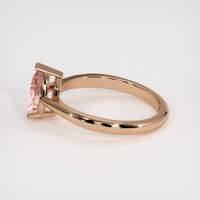 1.21 Ct. Padparadscha Sapphire Ring, 14K Rose Gold 4