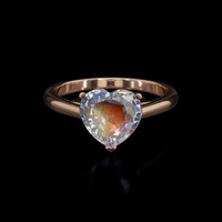 2.00 Ct. Gemstone Ring, 18K Rose Gold 1