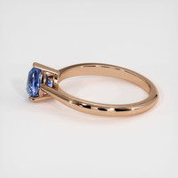 1.16 Ct. Blue Sapphire Ring, 18K Rose Gold 4