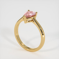 1.21 Ct. Padparadscha Sapphire Ring, 18K Rose Gold 2