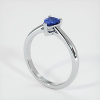 0.45 Ct. Sapphire Ring, 14K White Gold 2