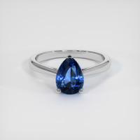 1.79 Ct. Sapphire Ring, 14K White Gold 1