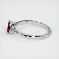 0.43 Ct. Ruby Ring, 14K White Gold 4