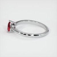 0.45 Ct. Ruby Ring, 14K White Gold 4