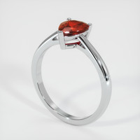 1.18 Ct. Ruby Ring, 14K White Gold 2