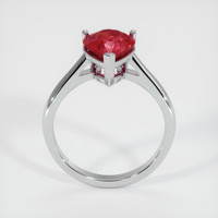 2.03 Ct. Ruby Ring, 14K White Gold 3