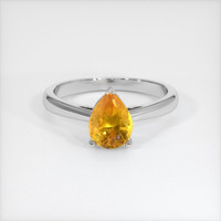 1.40 Ct. Sapphire Ring, 14K White Gold 1