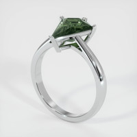 2.18 Ct. Sapphire Ring, 14K White Gold 2