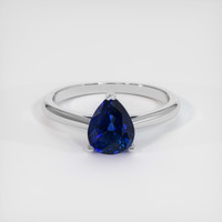 1.52 Ct. Sapphire Ring, 18K White Gold 1