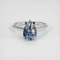 1.85 Ct. Gemstone Ring, 18K White Gold 1