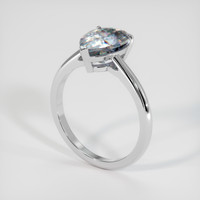 1.85 Ct. Gemstone Ring, 18K White Gold 2