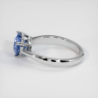 2.34 Ct. Blue Sapphire Ring, 18K White Gold 4