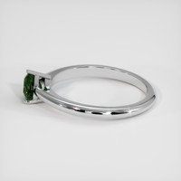 1.05 Ct. Green Sapphire Ring, 18K White Gold 4