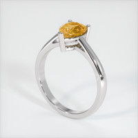 1.40 Ct. Sapphire Ring, 18K White Gold 2