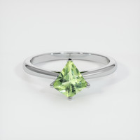 0.86 Ct. Sapphire Ring, 18K White Gold 1