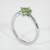 0.86 Ct. Sapphire Ring, 18K White Gold 2