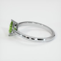 0.86 Ct. Sapphire Ring, 18K White Gold 4